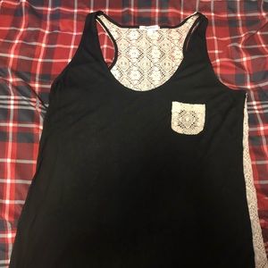 Black tank top